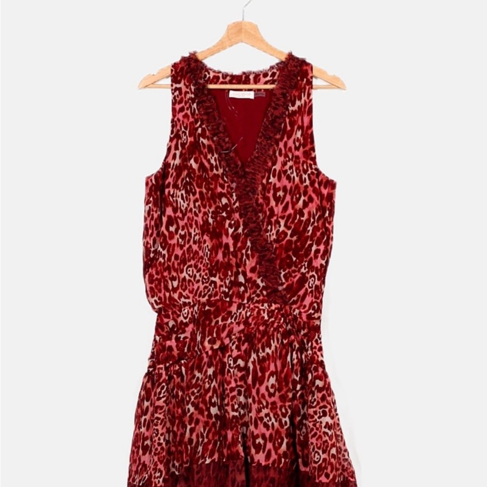 Ramy Brook silk leopard print dress